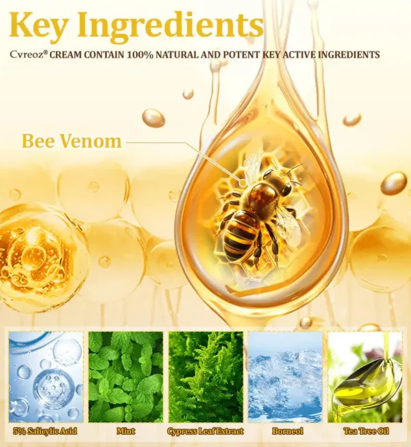 🌟 Official Store | Cvreoz® Bee Venom Skin Treatment Cream🚀LAST DAY 80% OFF(Sagging Skin, Fine Lines, Loss of Firmness, Flat Bust, Drooping Hips, and More)