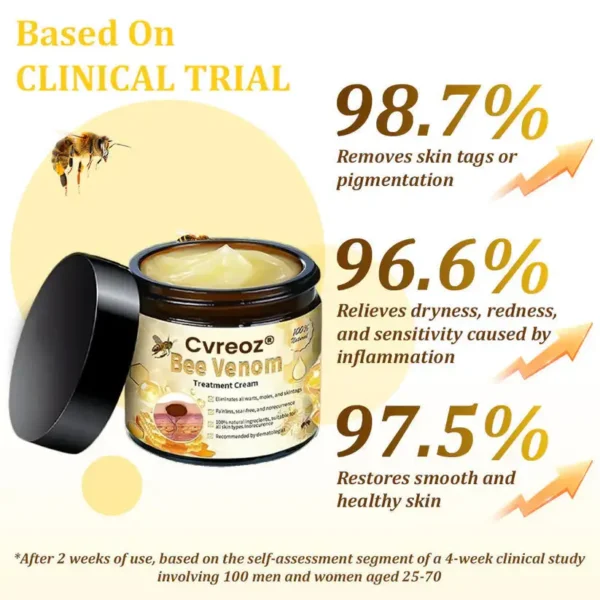🌟 Official Store | Cvreoz® Bee Venom Skin Treatment Cream🚀LAST DAY 80% OFF(Sagging Skin, Fine Lines, Loss of Firmness, Flat Bust, Drooping Hips, and More)