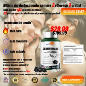 FDA Funcionario Recomienda: Adfire® Gold🛡️— Energía, resistencia y confianza para hombres en 30 días