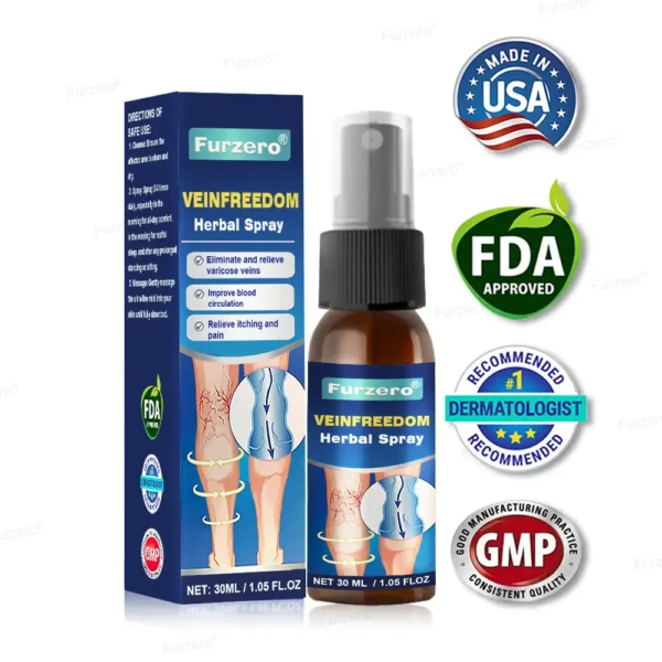 ✅✨Made and Shipped from the USA🌿Furzero® VeinFreedom Herbal Spray - MicroMist Therapy