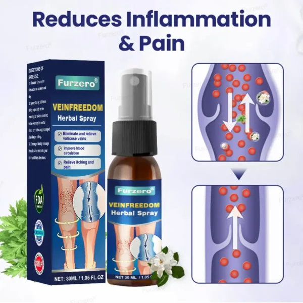 ✅✨Made and Shipped from the USA🌿Furzero® VeinFreedom Herbal Spray - MicroMist Therapy