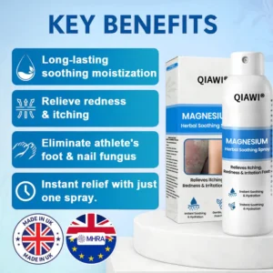 ✅ Official Store: QIAWI   Magnesium Herbal Psoriasis Spray 👨‍⚕️ MHRA Approved (Relieves psoriasis and eczema, improves bacterial infections in the genital area, treats acne and warts)