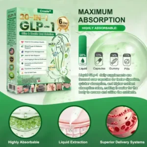 Croaie® 𝗚𝗟𝗣-𝟭 𝟐𝟎-𝐢𝐧-𝟏 𝐒𝐥𝐢𝐦& 𝑯𝒆𝒂𝒍𝒕𝒉𝐲 𝑶𝒓𝒂𝒍 𝑺𝒐𝒍𝒖𝒕𝒊𝒐𝒏