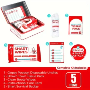 QIAWI™💩 Oops Emergency Kit – When Disaster Strikes, Be Ready