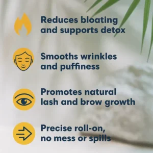 ✨ ODEIUN™ Organic Castor Oil Roll-On | Mess-Free Rose Quartz Glow Wand 🌿