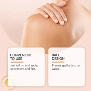 ✨ ODEIUN™ Organic Castor Oil Roll-On | Mess-Free Rose Quartz Glow Wand 🌿