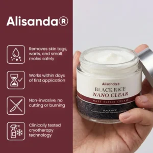 Alisanda® BlackRice Nano Clear Wart Repair Cream