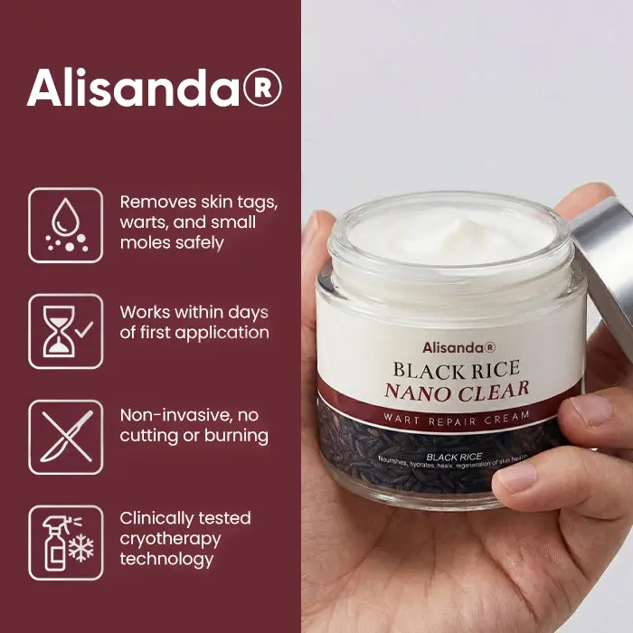 Alisanda® BlackRice Nano Clear Wart Repair Cream