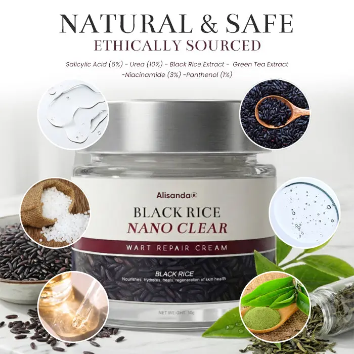 Alisanda® BlackRice Nano Clear Wart Repair Cream