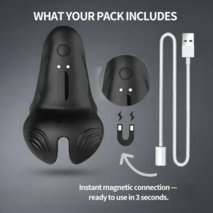 💥New on sale 2025 💞 Histone™ Vibrating Electric Male Masturbation Lock Ring (Charging)