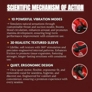 💥New on sale 2025 💞 Histone™ Vibrating Electric Male Masturbation Lock Ring (Charging)