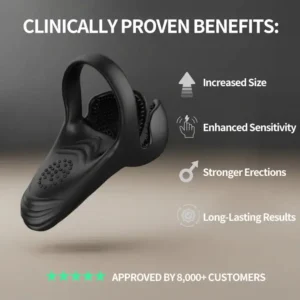 💥New on sale 2025 💞 Histone™ Vibrating Electric Male Masturbation Lock Ring (Charging)