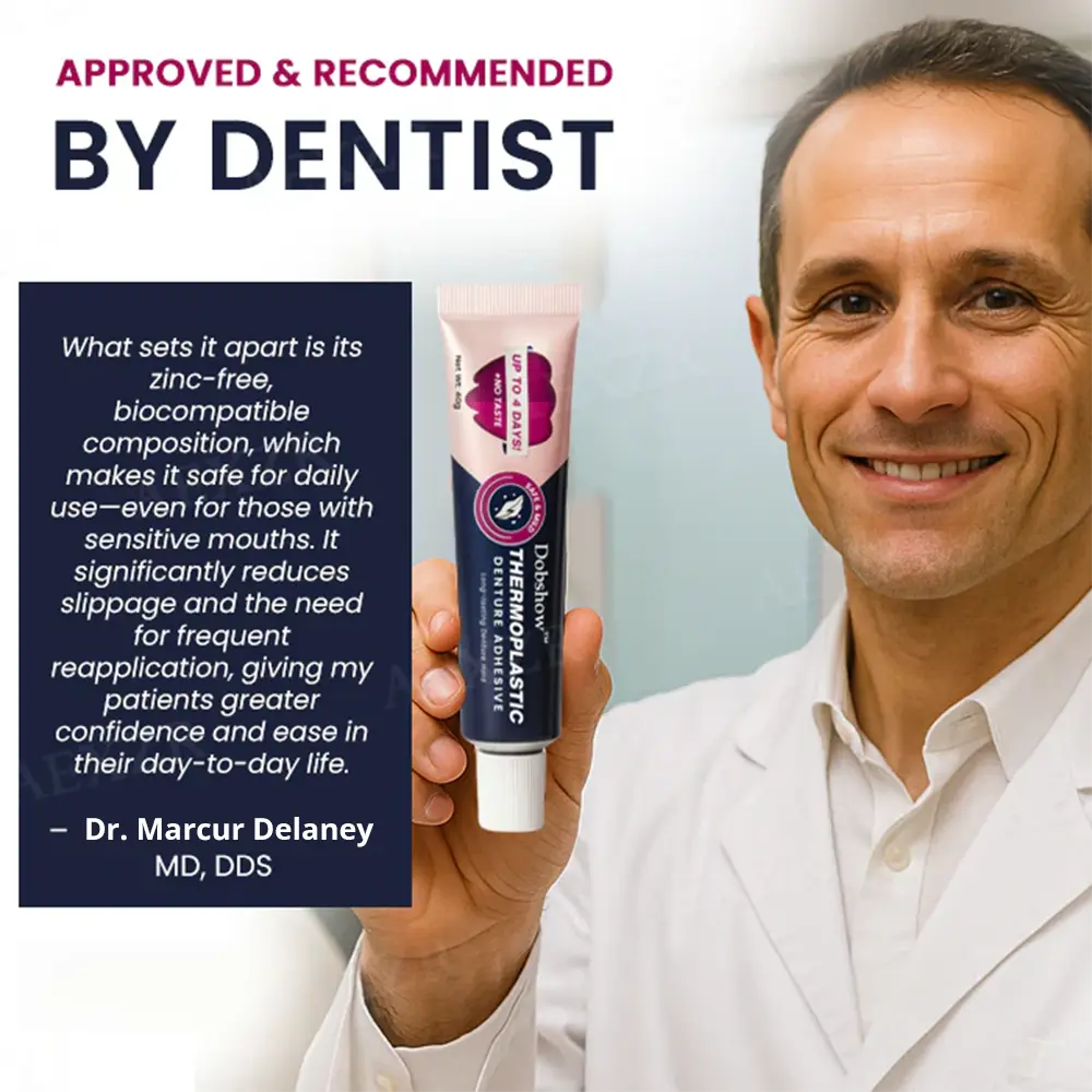 ๐ฅ๐๐๐ข๐๐ฉ๐๐-๐๐๐ข๐ ๐๐๐๐๐ง | Dobshowยฎ Thermoplastic Denture Adhesive