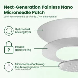 ATTDX® Moringa · Berberine + NAD+ 10-in-1 Nano Microneedle Patch