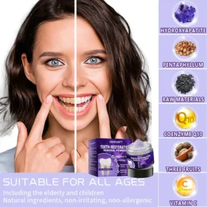 🎁Flash Sale - Don’t Miss Out - ODEIUN™ Teeth Restoration Mineral Powder🦷(ADA recommended)👩‍⚕️(Treats periodontitis and mouth ulcers, prevents tooth loss, and repairs gum recession)