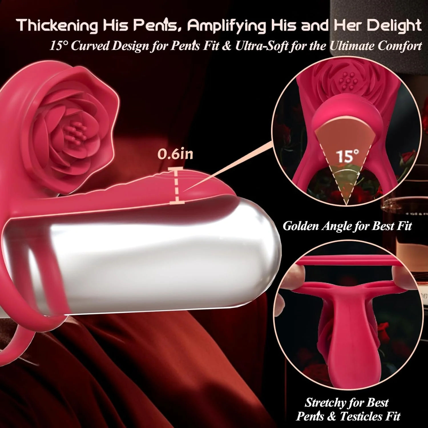 Juxek™ The Ultimate Tongue Licking & Sucking Rose Vibrator
