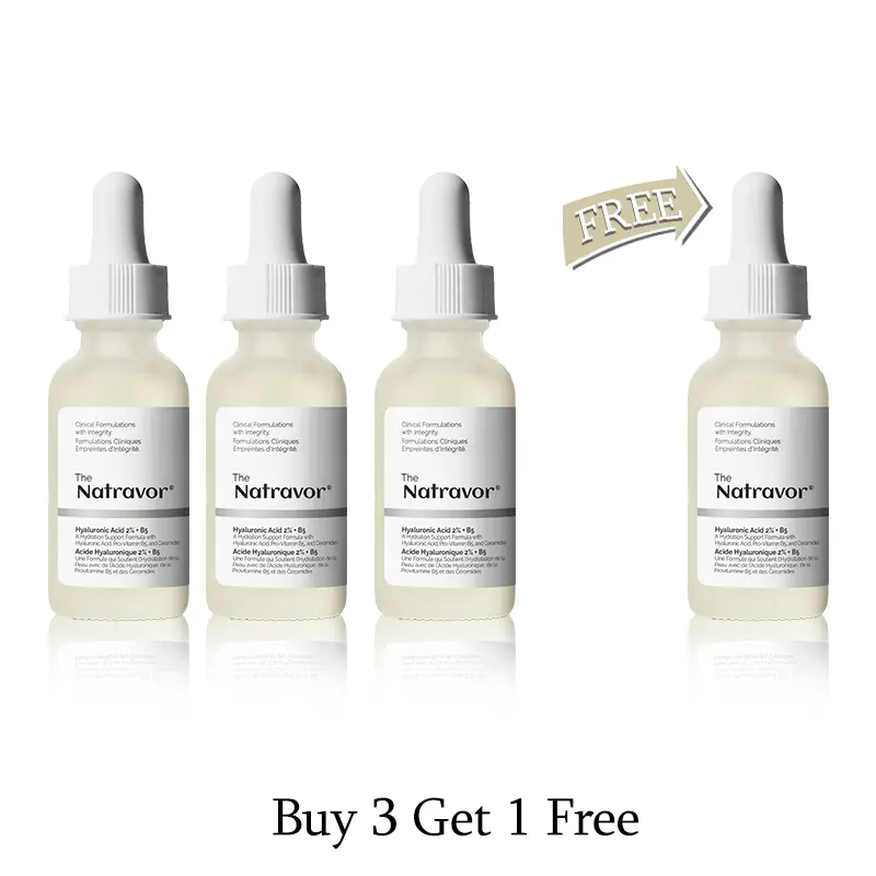The Natravor Hyaluronic Acid 2% + B5 (with Ceramides) 60 mL | Multi-Depth Hydration & Anti-Aging Serum
