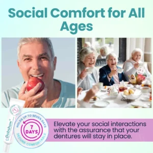 Apply Once, Last 7 Days! Get Dobshow® Thermoplastic Denture Adhesive Now.