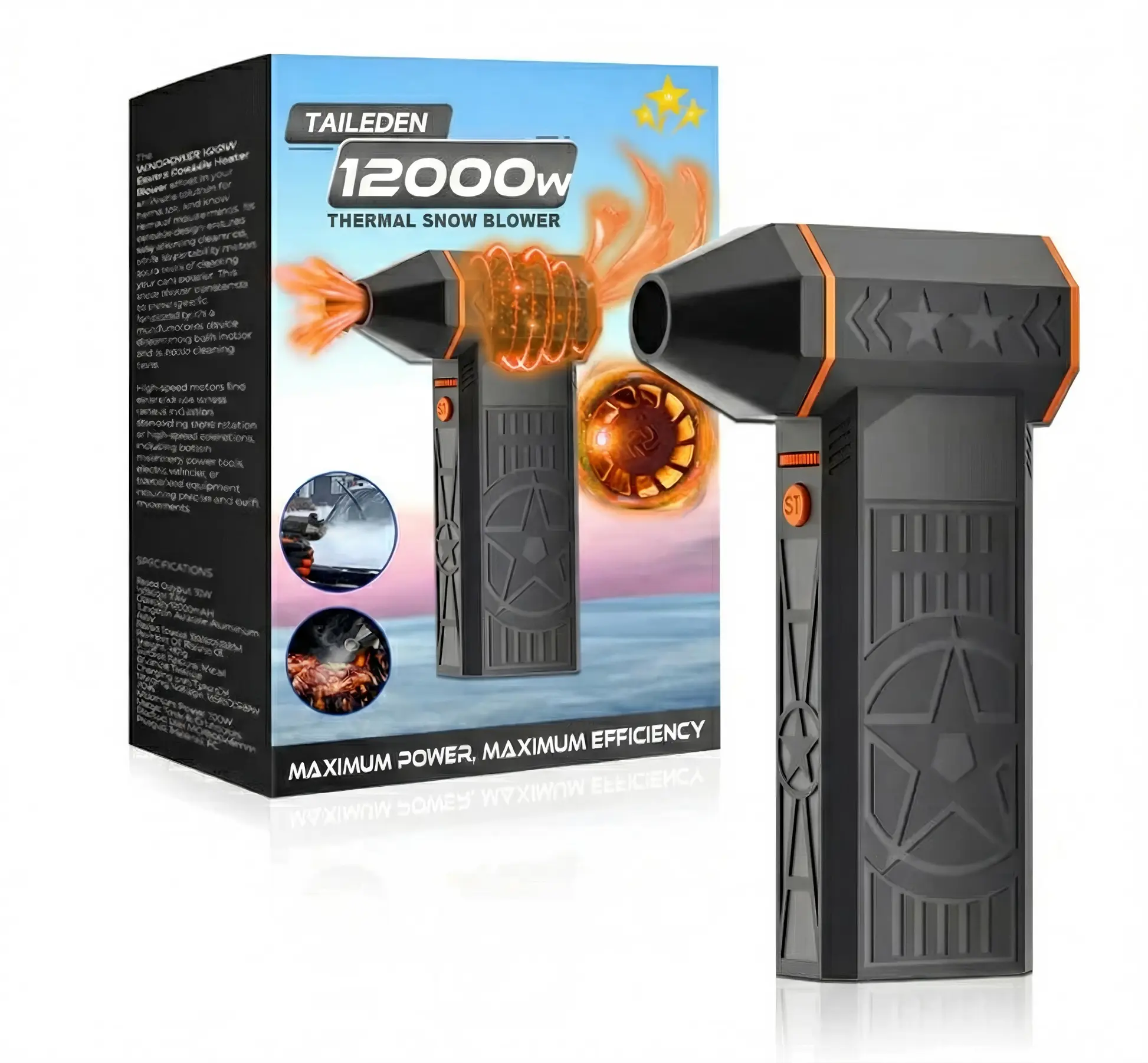 🔥Last Day Sale!80% OFF!🔥2026 Upgrade TAILEDEN 12000W Thermal Snow Blower
