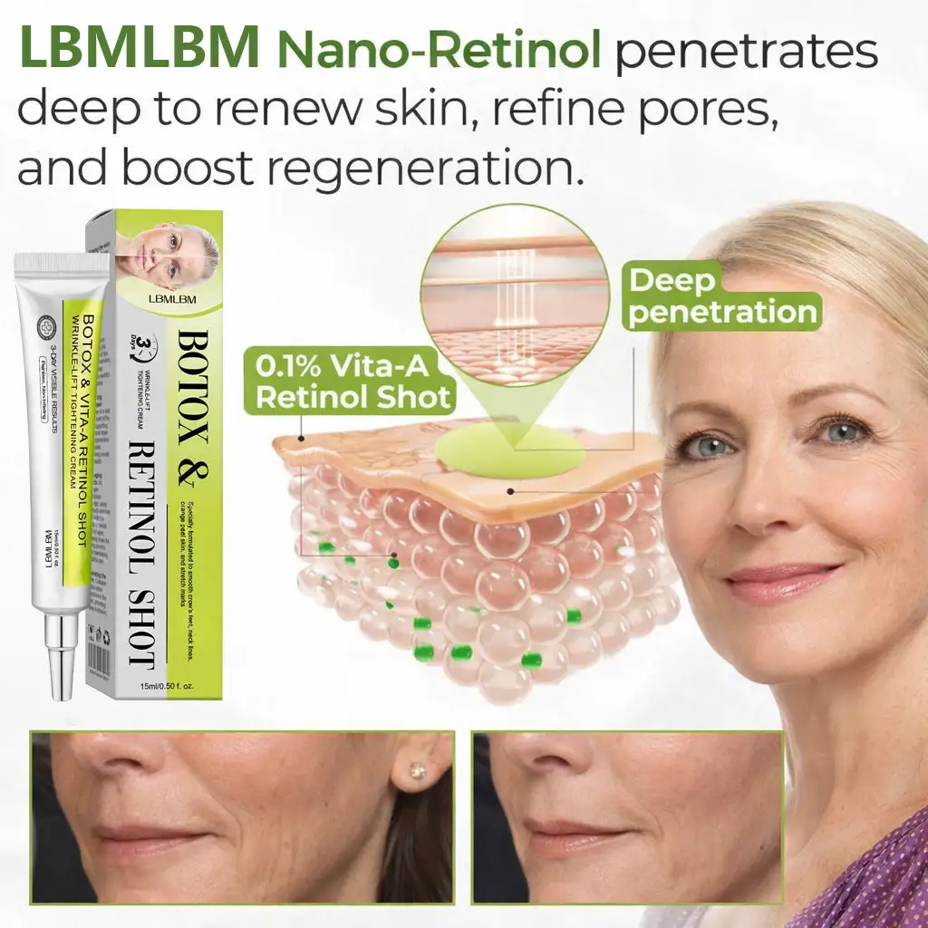 👏🌿Proudly Made in the USA💫LBMLBM® Advanced Peptide Botox-Style + Vita-A Retinol Lifting Renewal Cream – Today Only 70% OFF