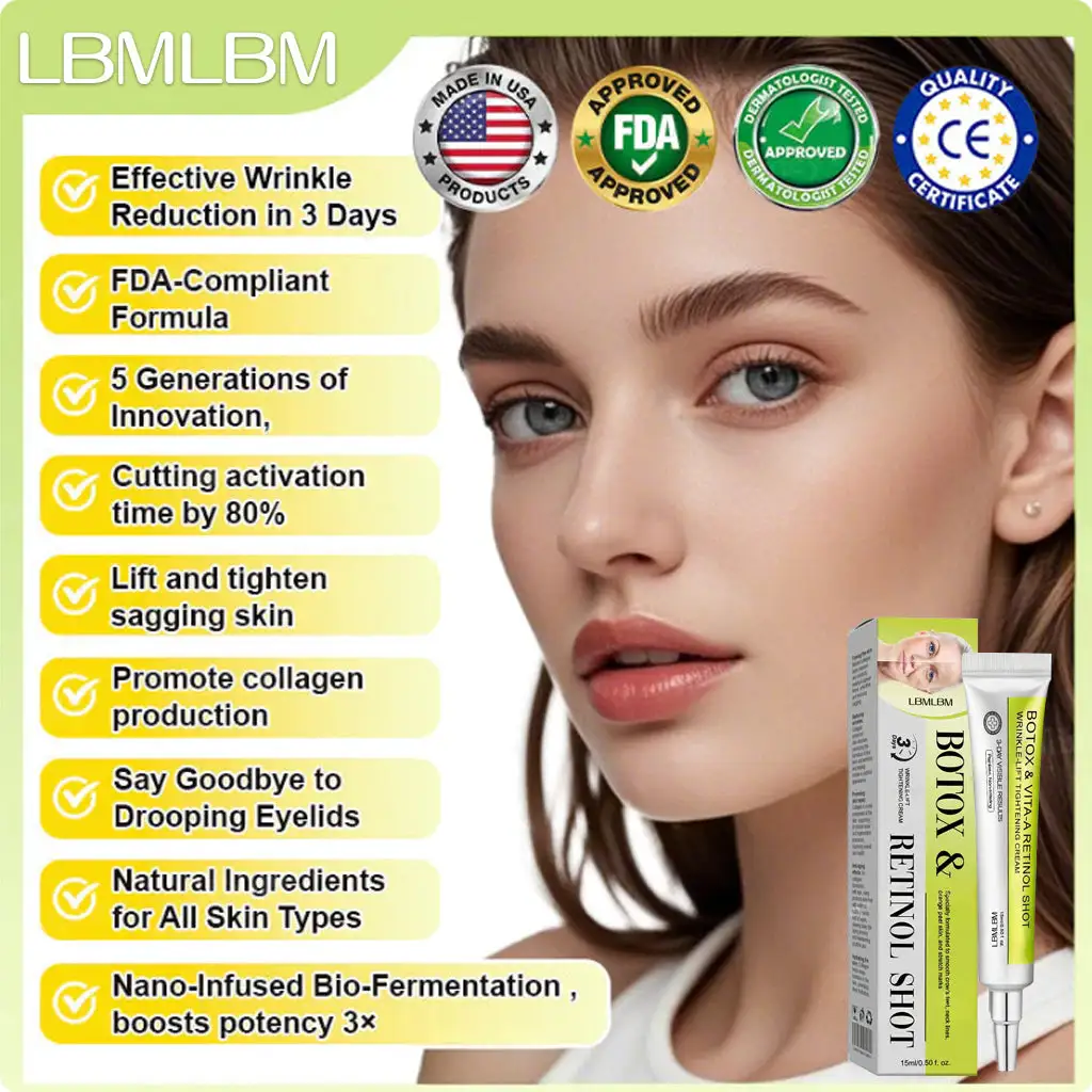 👏🌿Proudly Made in the USA💫LBMLBM® Advanced Peptide Botox-Style + Vita-A Retinol Lifting Renewal Cream – Today Only 70% OFF