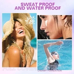 🌸Alisanda™ Always On Full Coverage Foundation Cream|24H Long Lasting Waterproof Matte Full Coverage Foundation