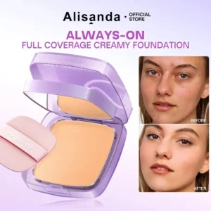 🌸Alisanda™ Always On Full Coverage Foundation Cream|24H Long Lasting Waterproof Matte Full Coverage Foundation