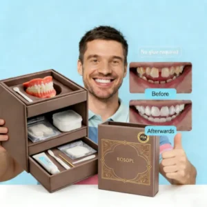 🔥🔥Ends Today: 70% OFF!🦷 ROSOPL™ Custom-Fit Full Functional Dentures Make you more confident