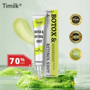 Timilk® Botox Retinol Shot Smoother-Looking Skin for Deep Lines, Sagging Jowls Puffy Eyes