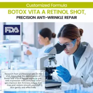 Timilk® Botox Retinol Shot Smoother-Looking Skin for Deep Lines, Sagging Jowls Puffy Eyes